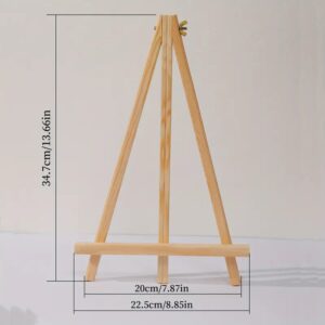 Soporte de madera -caballete trípode de madera portátil para lienzo